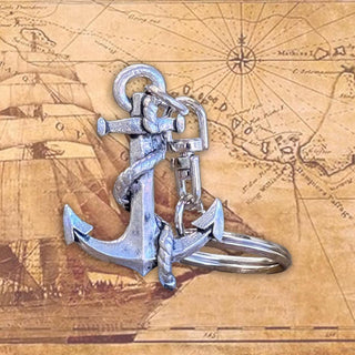 Pewter Anchor Keyring - Buckingham Pewter