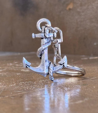 Pewter Anchor Keyring - Buckingham Pewter