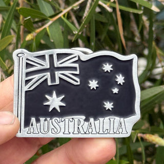 Pewter Belt Buckle Australian Flag - Large - Buckingham Pewter