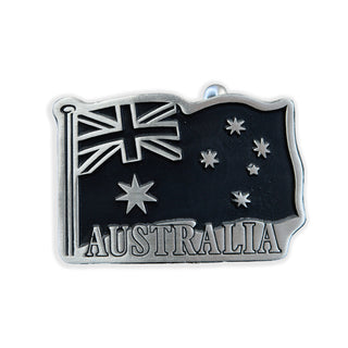 Pewter Belt Buckle Australian Flag - Small - Buckingham Pewter