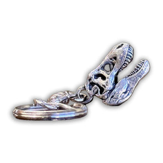 Dinosaur Skull Pewter Keyring