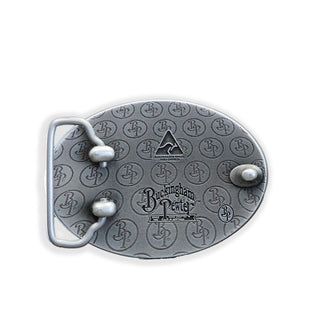 Buckingham Pewter Sumerian goddess buckle with intricate design and durable finish