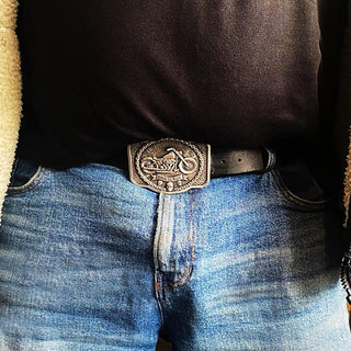 Live to Ride Belt Buckle - Buckingham Pewter