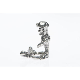 BP004 Pewter Miner Comical Chipper figurine-Buckingham Pewter
