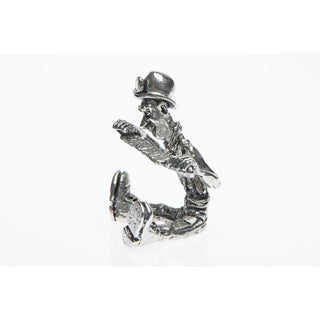BP011 Pewter Miner Comical Filer figurine-Buckingham Pewter