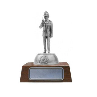 A006 London Bobby Holding Radio-Buckingham Pewter