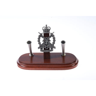 Army Recruit Training Centre Double Desk Set & Pen Holder-Buckingham Pewter