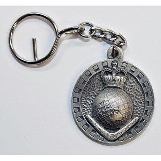 The Royal Australian Survey Corps Pewter Keyring (Globe) (RA Svy) - Buckingham Pewter