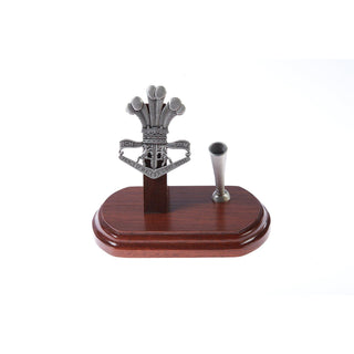 The 4th/19th Prince of Wales’s Light Horse Regiment Single Desk Set & Pen Holder-Buckingham Pewter