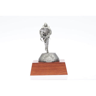 Charging Digger figurine by Buckingham Pewter featuring a detailed Australian soldier on a wooden base