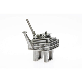 Offshore Oil Rig Figurine with Detailed Design and Sturdy Base